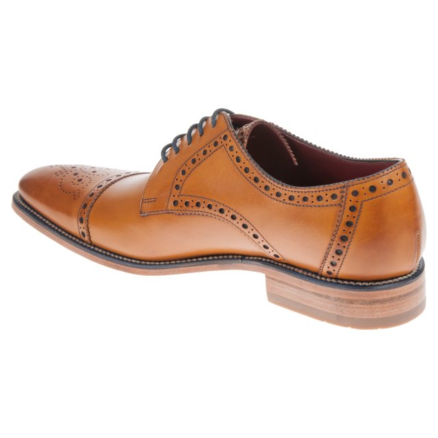 loake mens tan calf foley brogue shoes