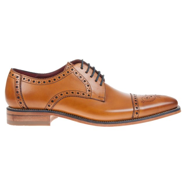 loake mens tan calf foley brogue shoes