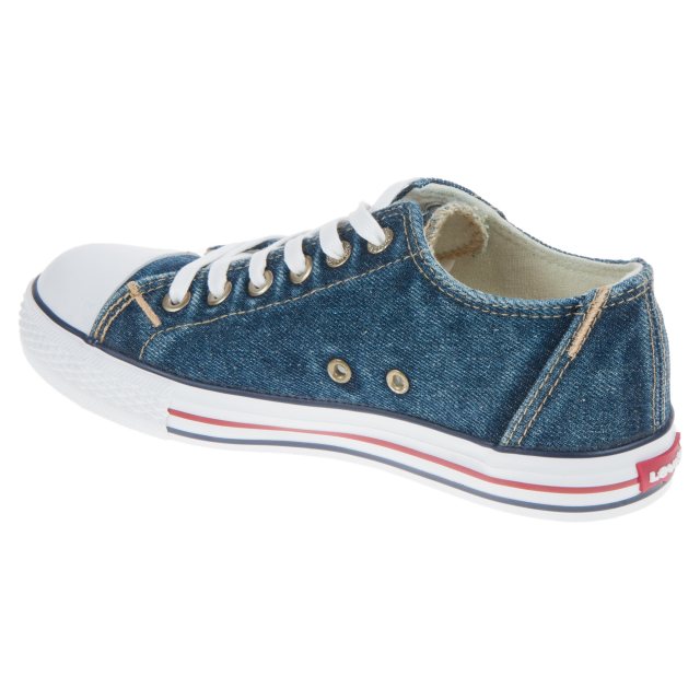 Levi s Red Tab Low Junior Blue Canvas DCL034 Boys Canvas Styles Humphries Shoes