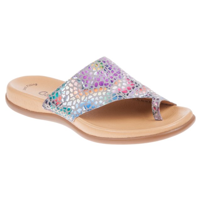 Gabor Lanzarote Flower Stamp / Stone 43.700.39 - Mule Sandals ...