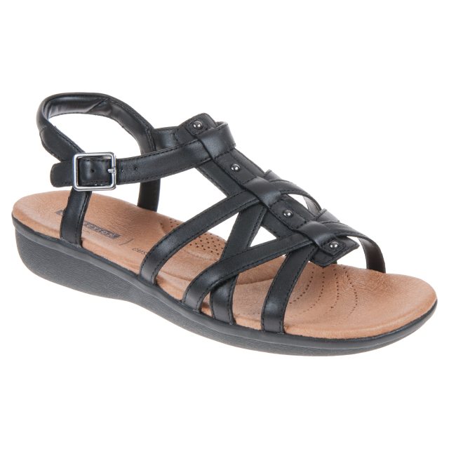 Brutal cansado Gran engaño Clarks Manilla Bonita Black Leather 26115619 - Full Sandals - Humphries  Shoes