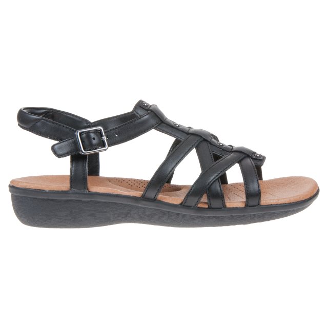 Brutal cansado Gran engaño Clarks Manilla Bonita Black Leather 26115619 - Full Sandals - Humphries  Shoes