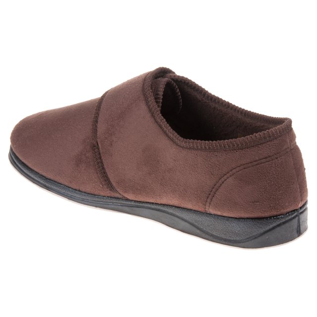 Padders Charles 411 G Fit Brown Slippers - Wide Fit & Memory Foam For Ultimate Comfort - View #6