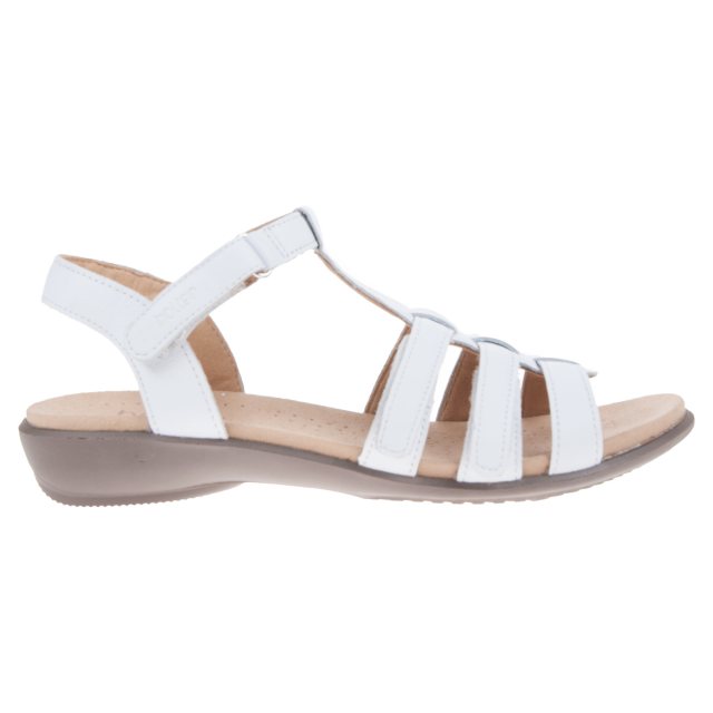 Hotter Sol White soLXX1 Full Sandals Humphries Shoes