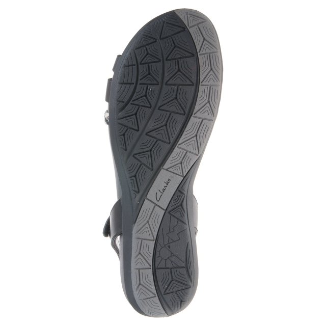 Clarks Tealite Grace Black Leather 26124583 - Full Sandals