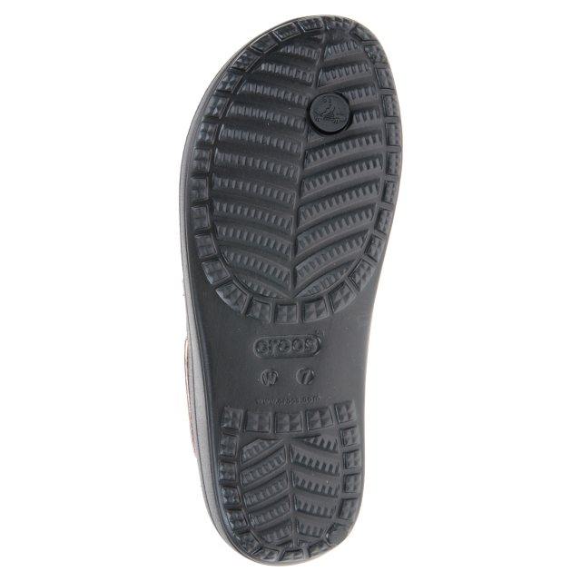 Crocs Womens Sloane Hammered Metallic Flips Black Rose Gold
