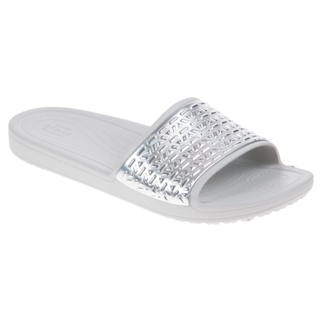 Crocs Womens Sloane Graphic Etched Slide