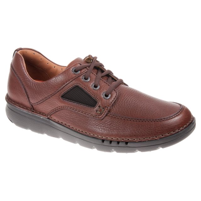 Clarks Unnature Time Brown Leather 26128289 - Casual Shoes - Humphries ...