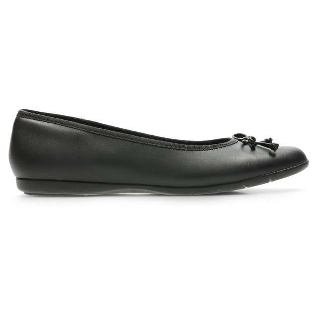 Clarks Jesse Shine Black Leather 26134686 Girls School Shoes Humphries Shoes