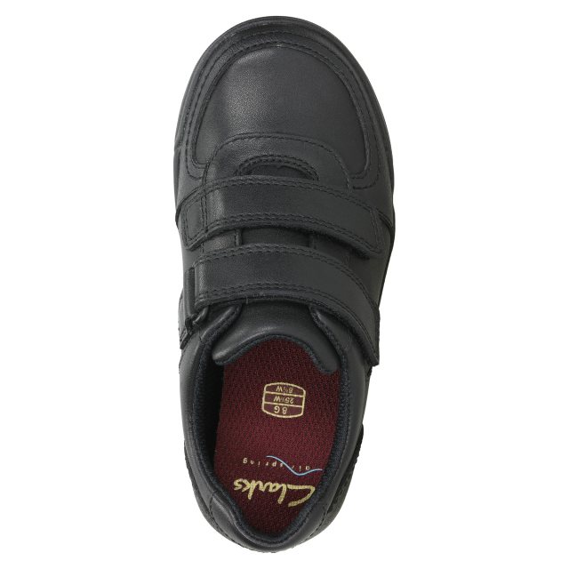 sopa Nos vemos Saliente Clarks Mini Racer Black Leather 26134705 - Boys School Shoes - Humphries  Shoes