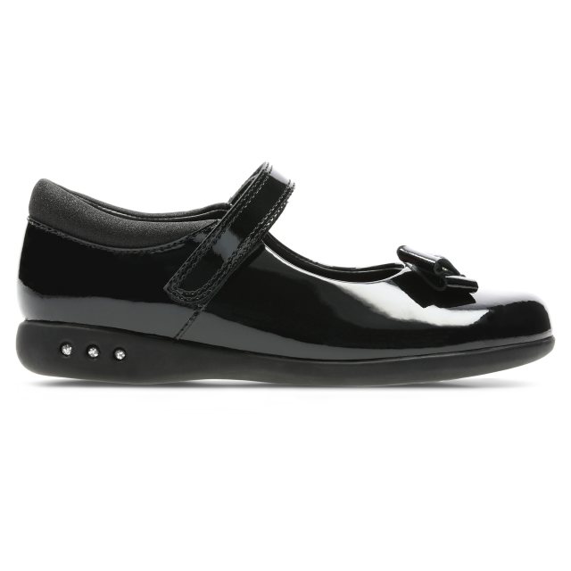 Clarks Prime Skip Black Patent Leather 