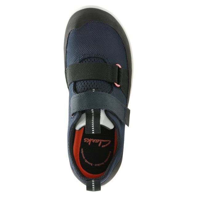 Clarks Play Pioneer Navy Synthetic 26137042 Boys Shoes Humphries Shoes