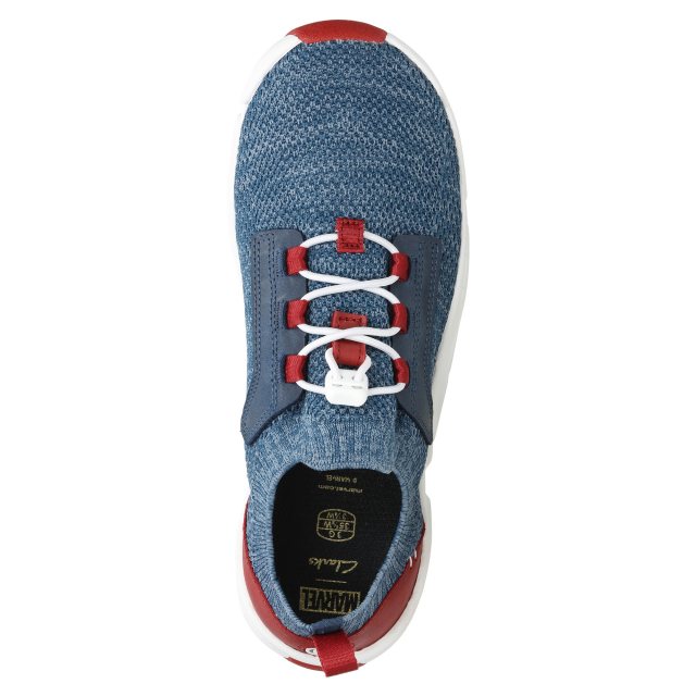 Clarks Tri Hero Blue Combi 26137678 Boys Shoes Humphries Shoes