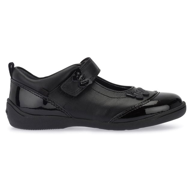 Start-Rite Swing Black Leather / Patent 1696_3 - Girls Shoes ...