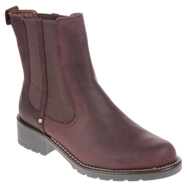 Clarks Orinoco Club Burgundy Leather 