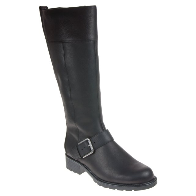 Clarks Orinoco Jazz Black Warm Lined Leather 26138196 - Knee High Boots ...