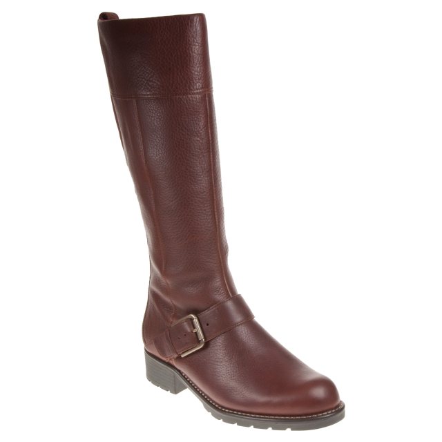 clarks brown knee high boots