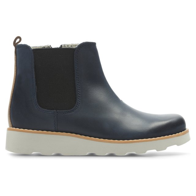 Clarks Crown Halo Navy Leather 26135946 