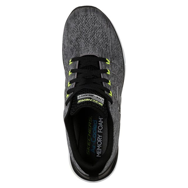 Skechers Flex Advantage 3.0 Stally Grey Black 52957 GYBK Trainers Humphries Shoes