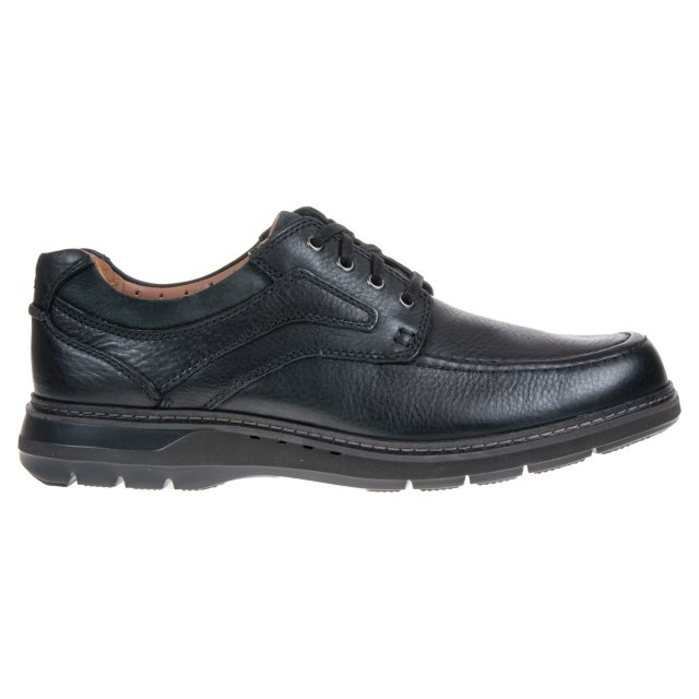 Clarks Un Ramble Lace Black Leather 26136989 - Casual Shoes - Humphries ...