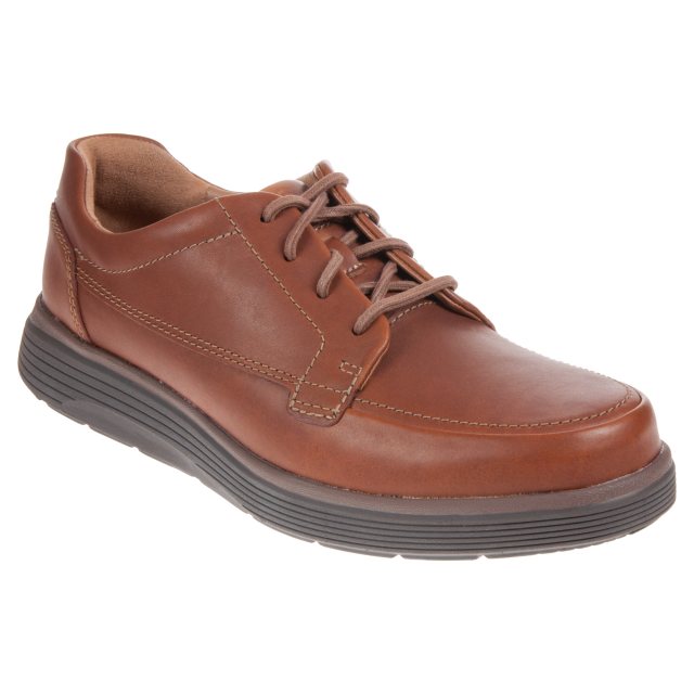 Clarks Un Abode Ease Dark Tan Leather 26136982 - Casual Shoes ...