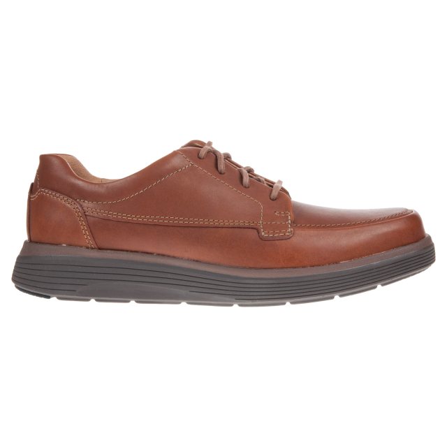 Clarks Un Abode Ease Dark Tan Leather 26136982 - Casual Shoes ...