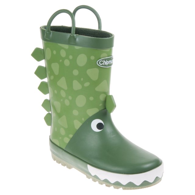 Chipmunks Boys Darcy Wellingtons Green