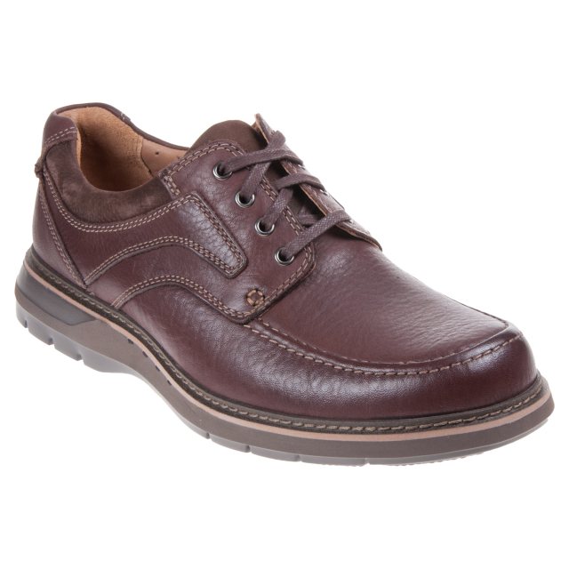 Clarks Un Ramble Lace Mahogany 26138187 - Casual Shoes - Humphries Shoes