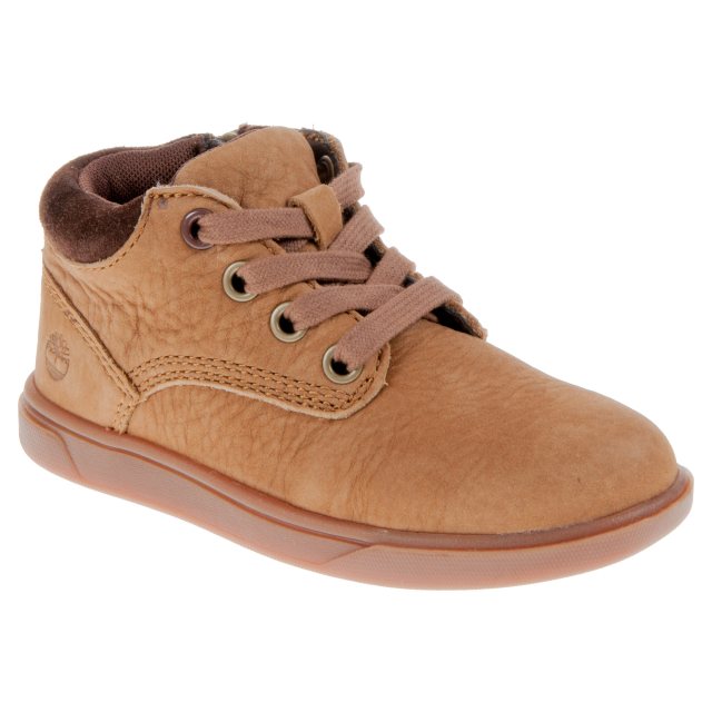 Timberland Groveton Leather Chukka Toddler Rubber Brown Nubuck A1JCL Boys Boots Humphries Shoes