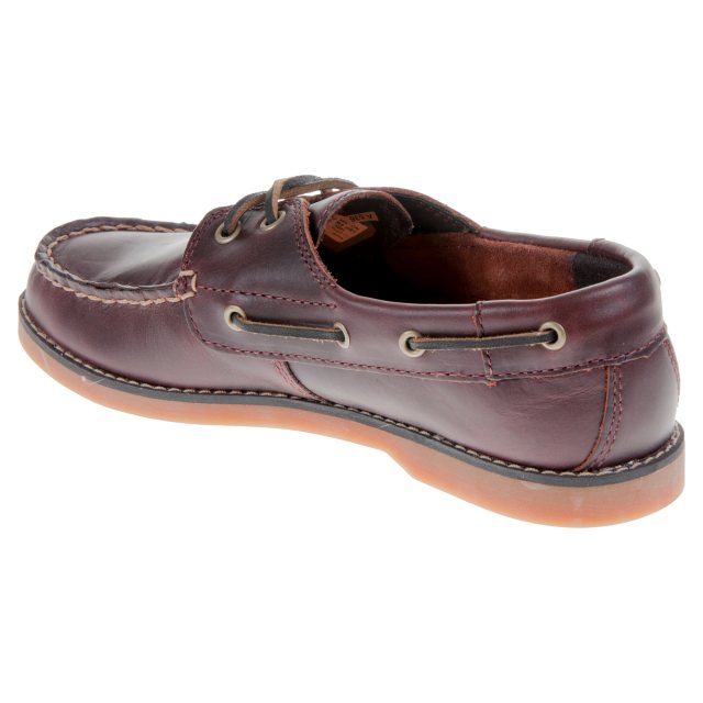 Timberland Seabury Classic 2 Eye Boat Junior Dark Brown Full Grain 3198A Boys Shoes Humphries Shoes
