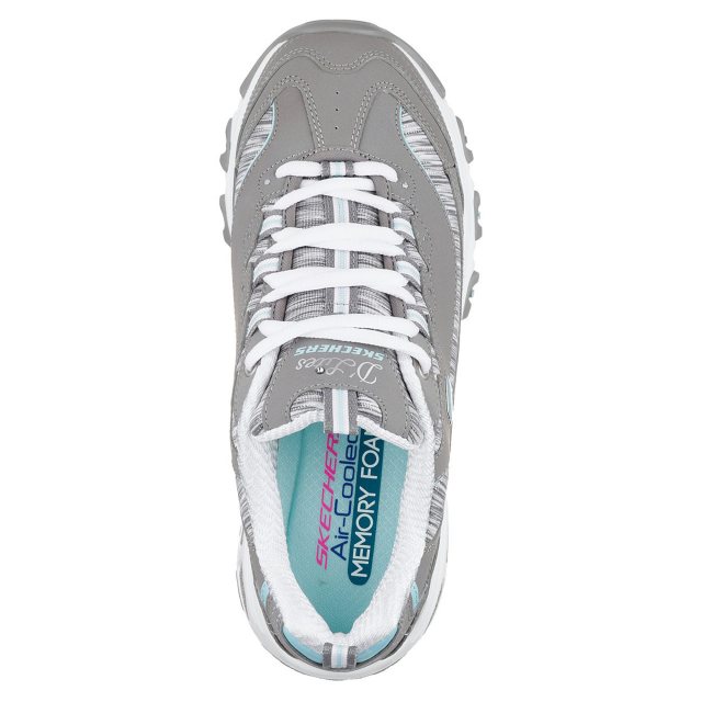 Skechers D Lites Interlude Grey Multi 11978 GYMN Womens Trainers Humphries Shoes