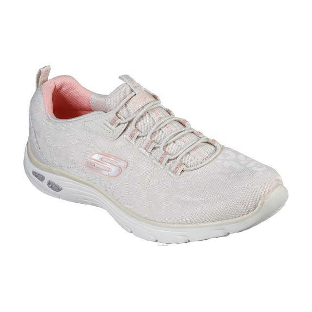 Skechers Relaxed Fit Empire D Lux Spotted Natural 12825 NAT Womens Trainers Humphries Shoes