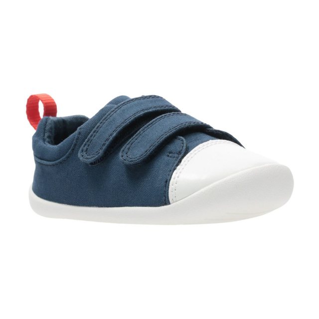 Clarks Roamer Craft Toddler Navy Canvas 