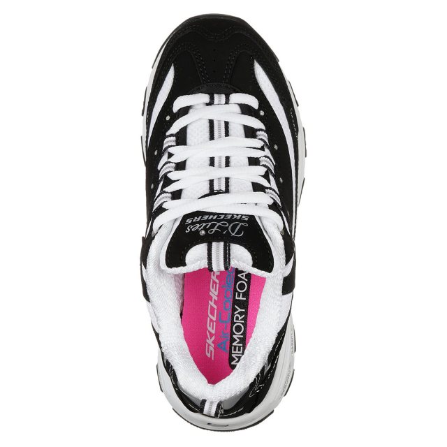 Skechers D Lites Biggest Fan Kids Black White 80587L BKW
