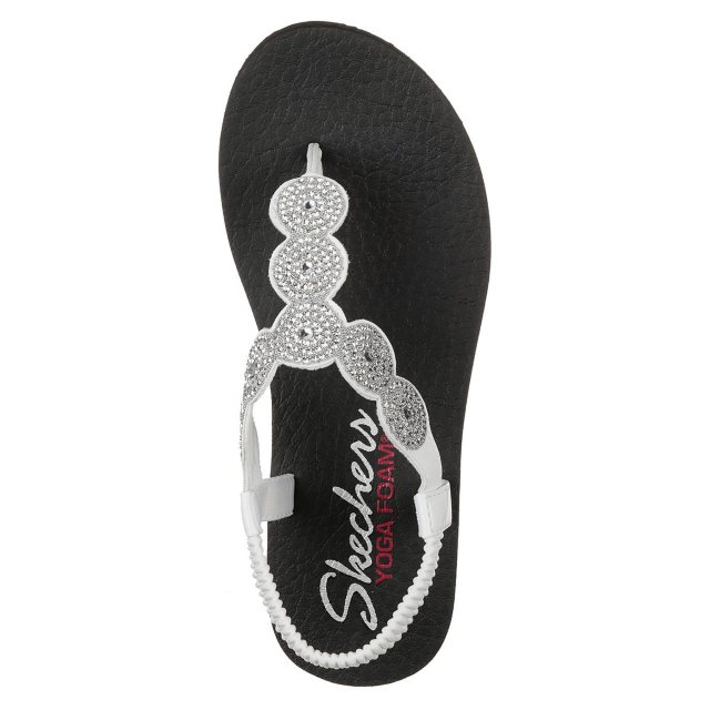 White sparkle skechers hotsell