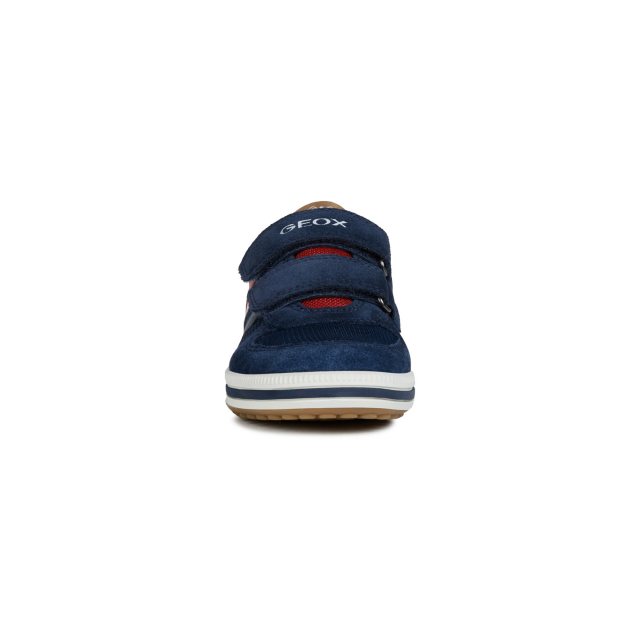 Geox JR Vita Red Navy J92A4A 01422 C7217 Boys Shoes Humphries Shoes