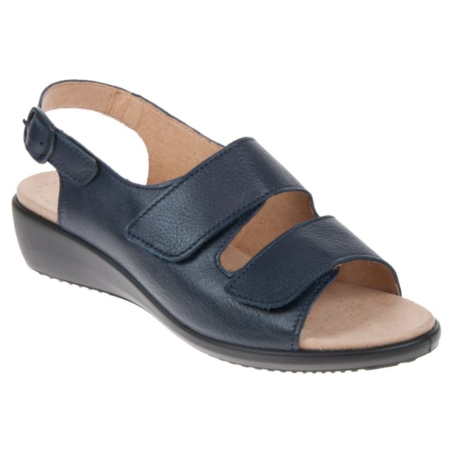 Hotter Elba Navy ELBAZ1 - Full Sandals - Humphries Shoes