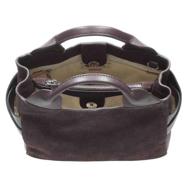 clarks aubergine handbag