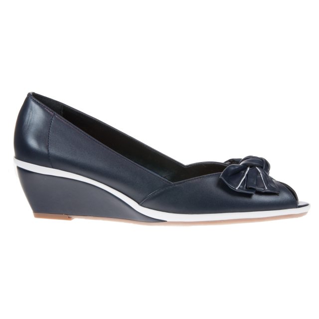 Wedge Sandals Van Dal Wide Fit Sandals Van Dal Florida II Navy White  1076460 Everyday Shoes