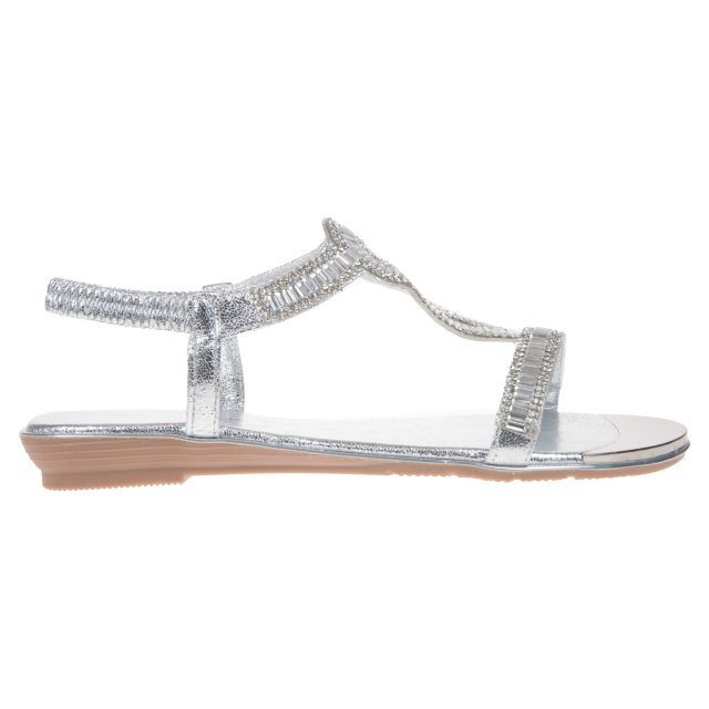 Lunar Samantha Silver JLH882 Full Sandals Humphries Shoes