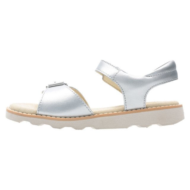 Clarks sandals kids silver cheap