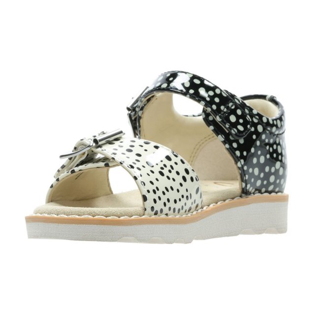 Clarks Crown Bloom Toddler Black Interest 26141123 Girls Sandals