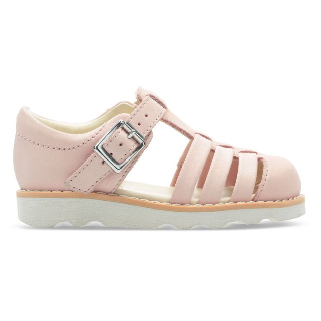 Clarks Crown Stem Toddler Pink Leather 