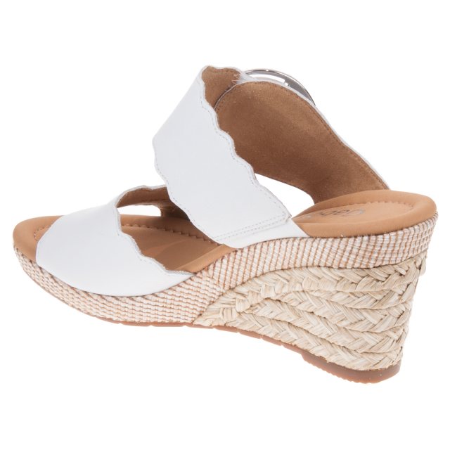 Gabor 22.829 White 22.829.50 Mule Sandals Humphries Shoes