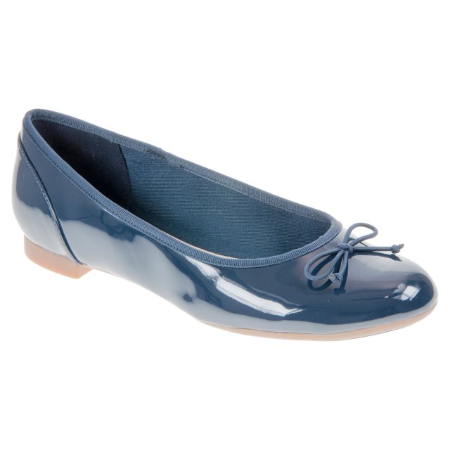 Clarks Couture Bloom Navy Patent 