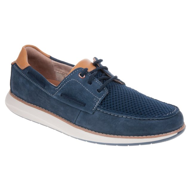 Clarks Un Pilot Lace Navy Nubuck 26140957 Casual Shoes Humphries Shoes
