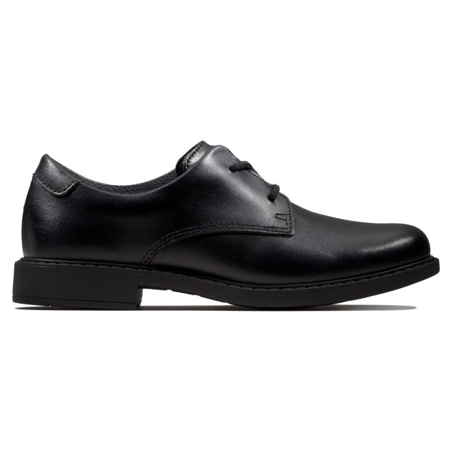 Clarks Scala Loop Kids Black Leather 