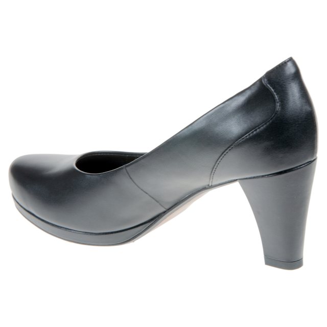 Clarks Chorus Chic Black Leather 26119529 Court Shoes Humphries Shoes