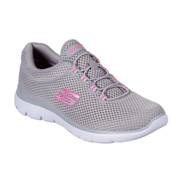 skechers grey womens trainers