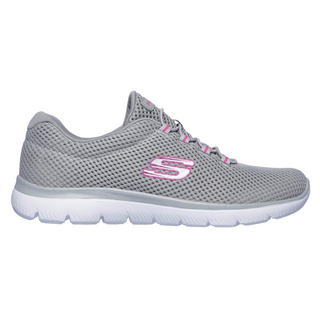 Skechers Summits - Quick Lapse Grey / Hot Pink 12985 GYHP - Womens ...